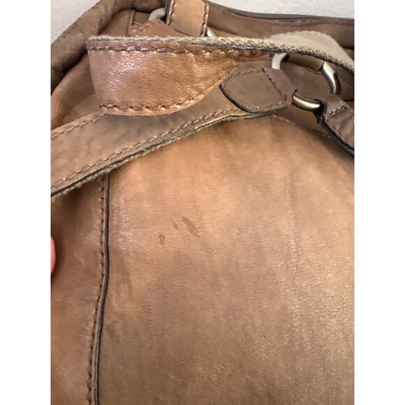 Fossil Long Live Vintage Taupe Leather Convertible Backpack main image 5